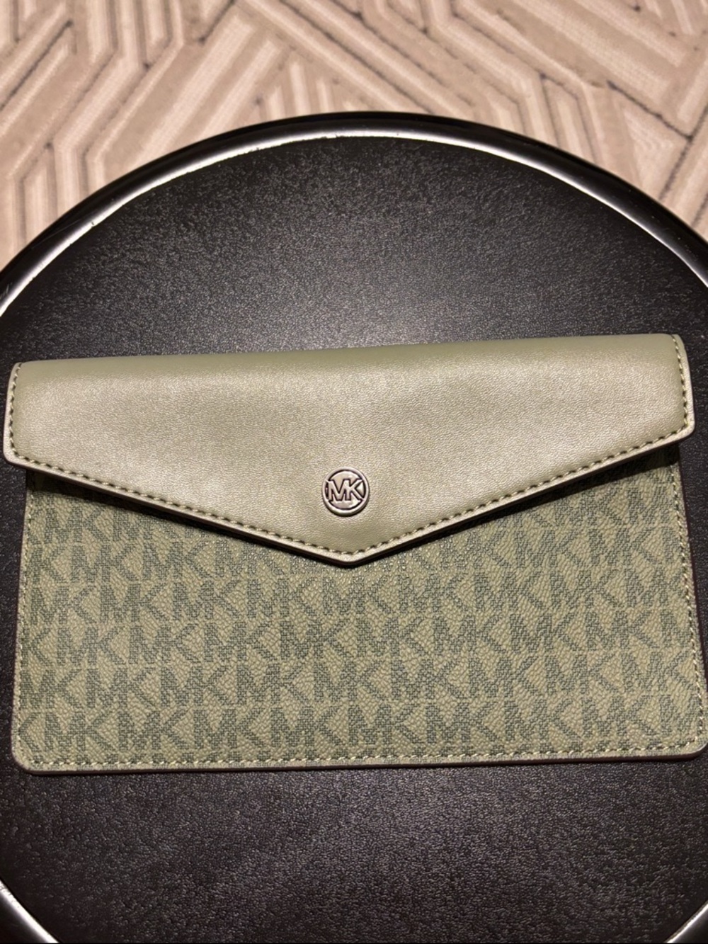 Michael Kors Olive Green MK Logo Envelope One Part of‎ 3 in 1 Maisie Crossbody